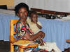 Congolese mother and infant in class